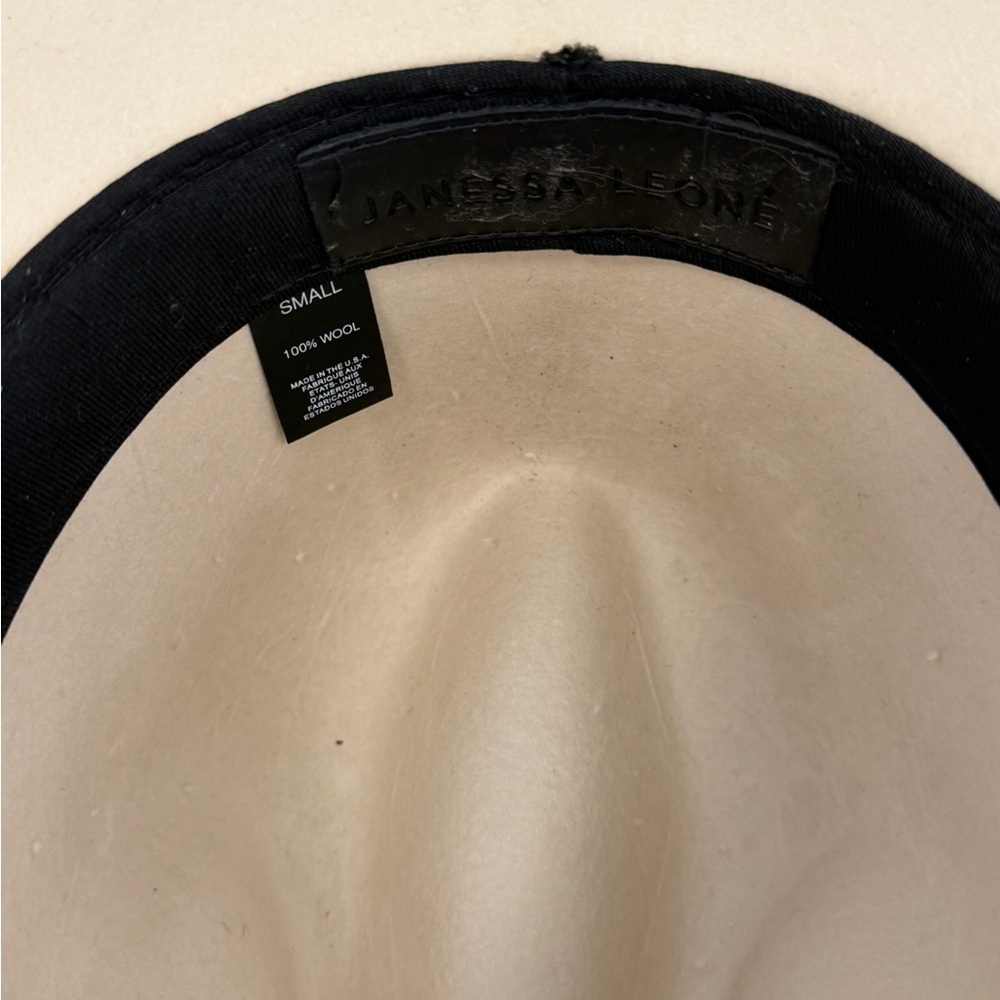 Janessa Leone Wool Hat with Leather Band - Picture 7 of 8